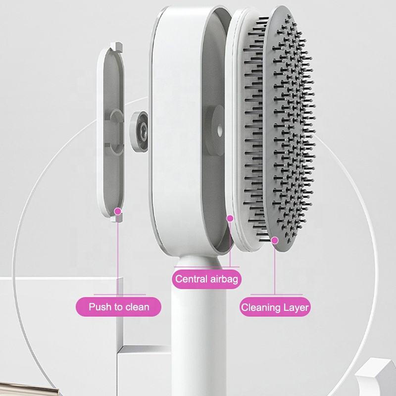 One-Click Self-Cleaning Scalp Brush